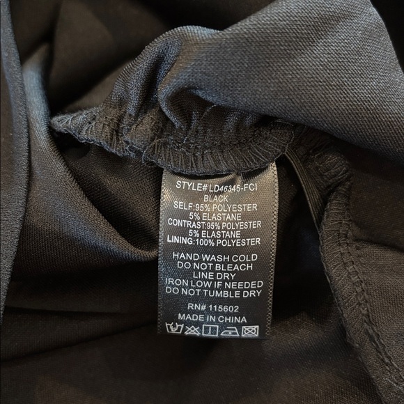 Ruched Black Mini-Dress by Lush Medium NWT NEW Cocktail Party New Years Eve - Picture 9 of 9